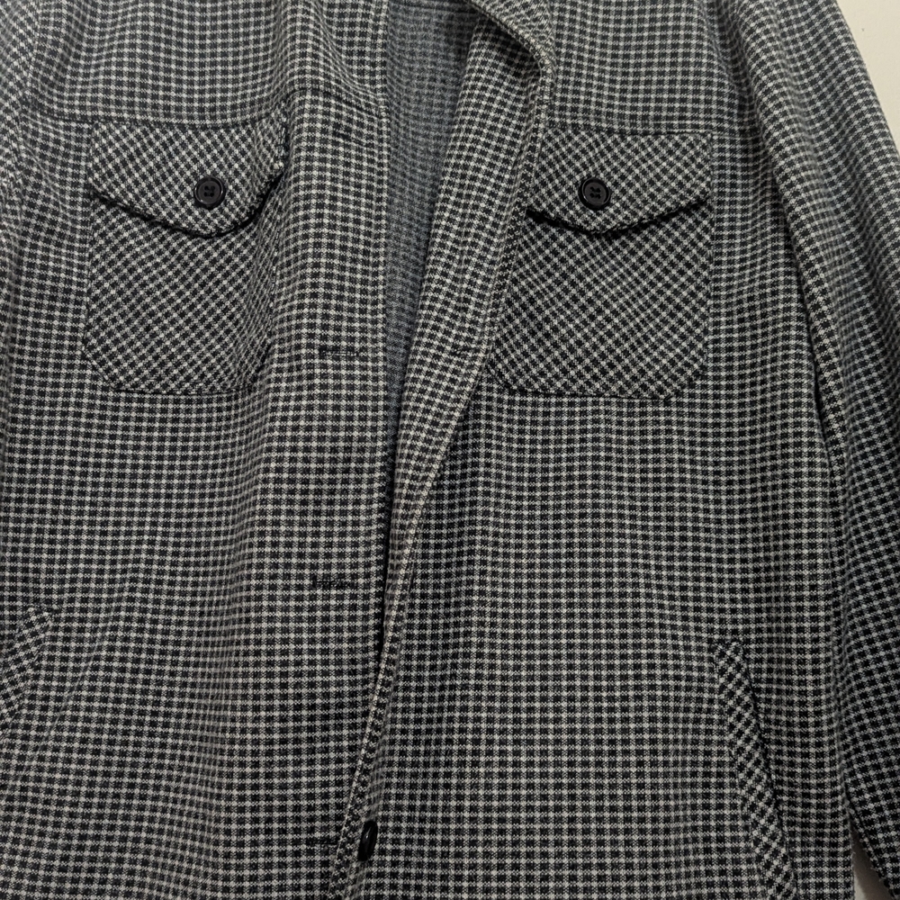 Have Men's Black and White Checkered Shirt Jacket - Picture 7 of 12